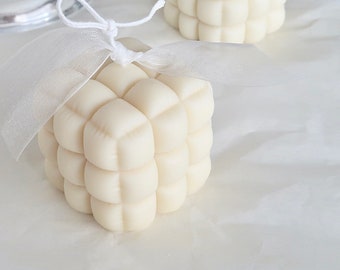 Puffer pillow candle
