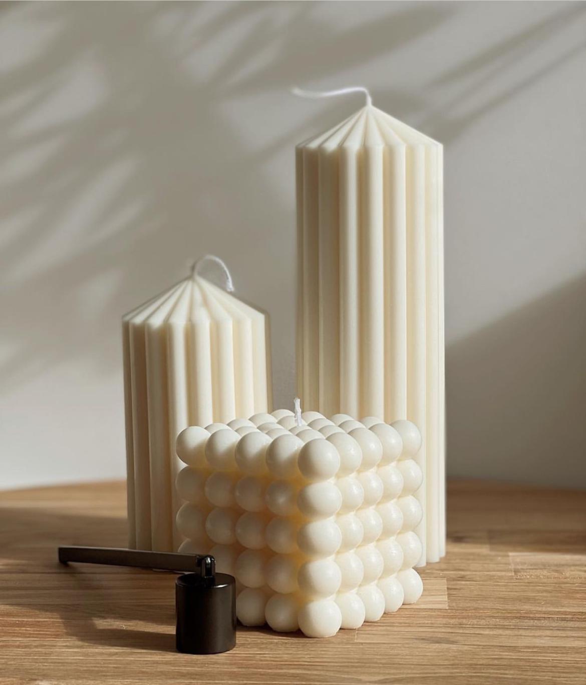 Elegant Pillar candle set