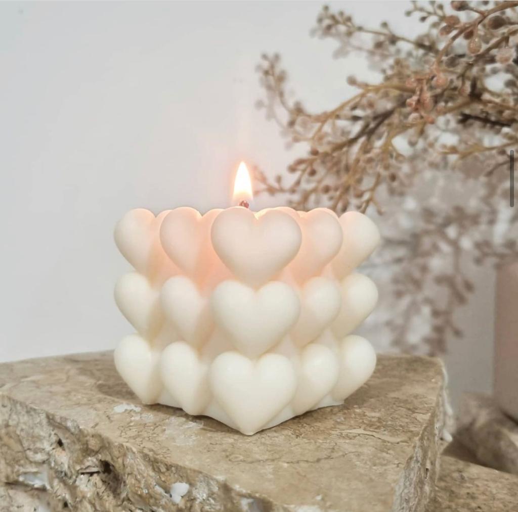 3D Heart candle