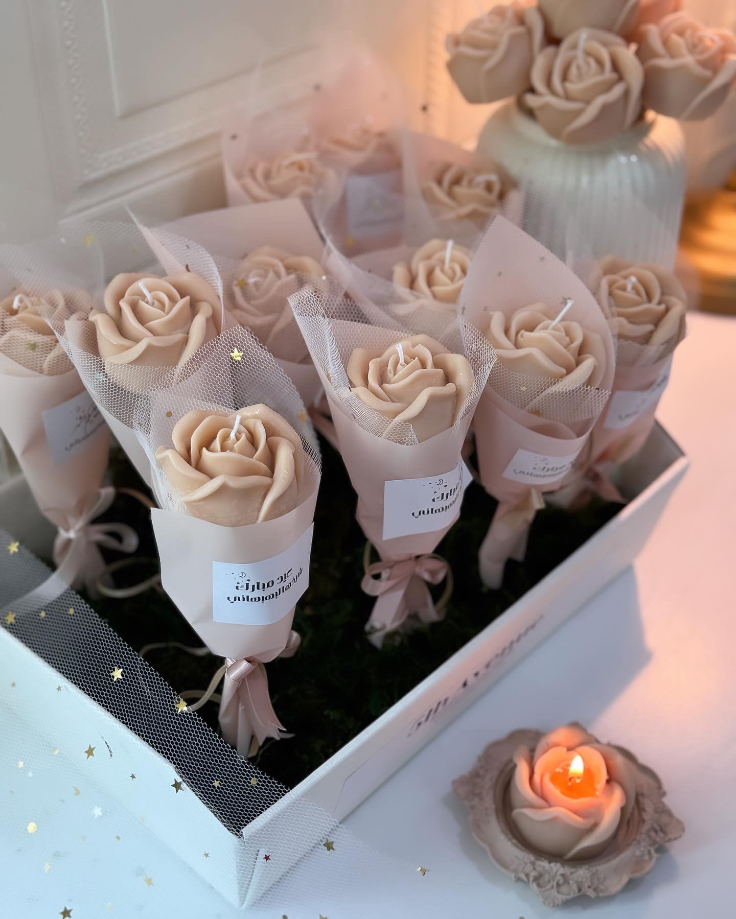 Rose candles