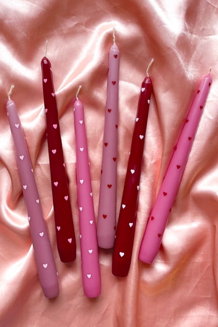 LOVE TAPER CANDLES 3 PCS