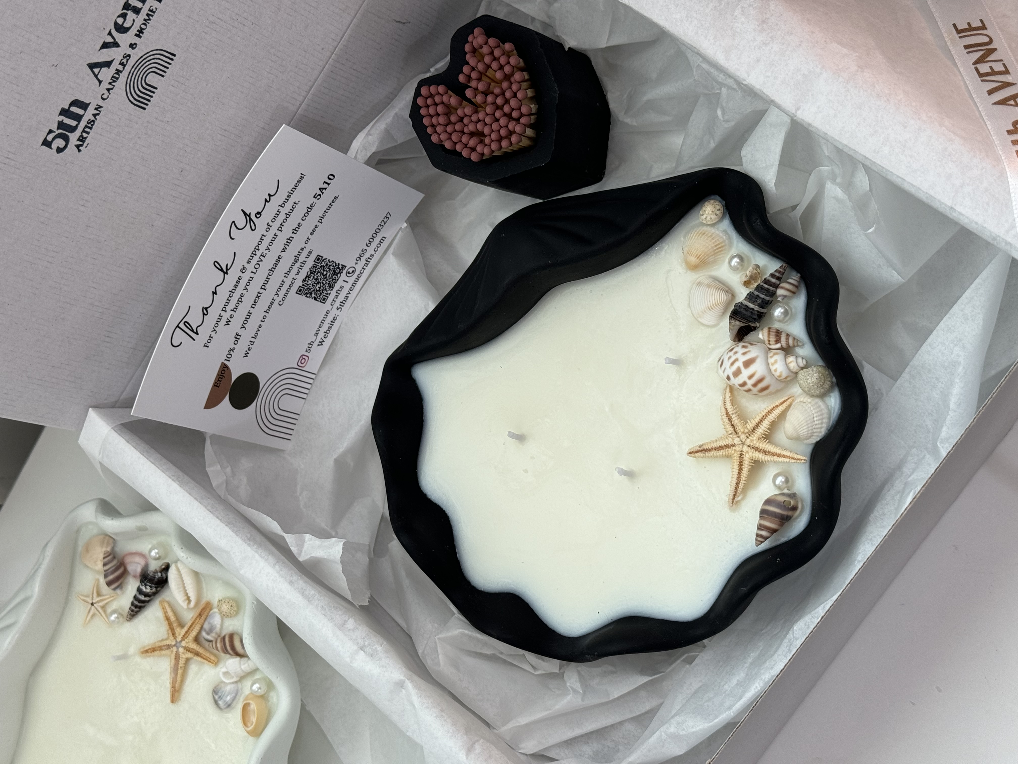 Large shell candle 