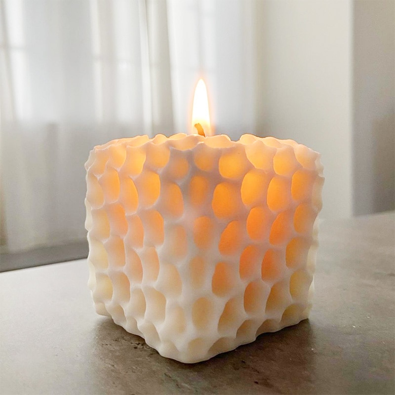 Honeycomb candle