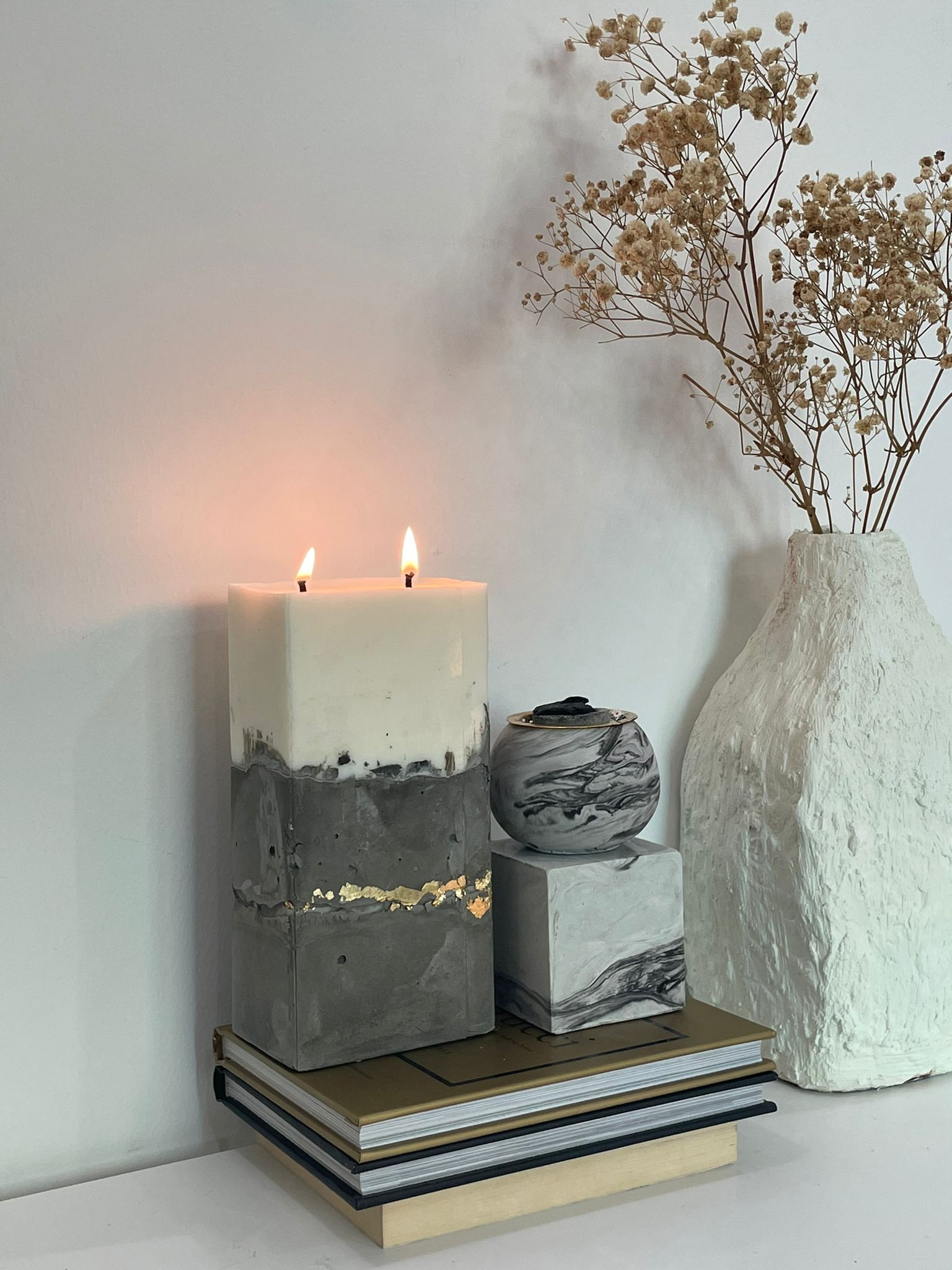 BOHO style candle