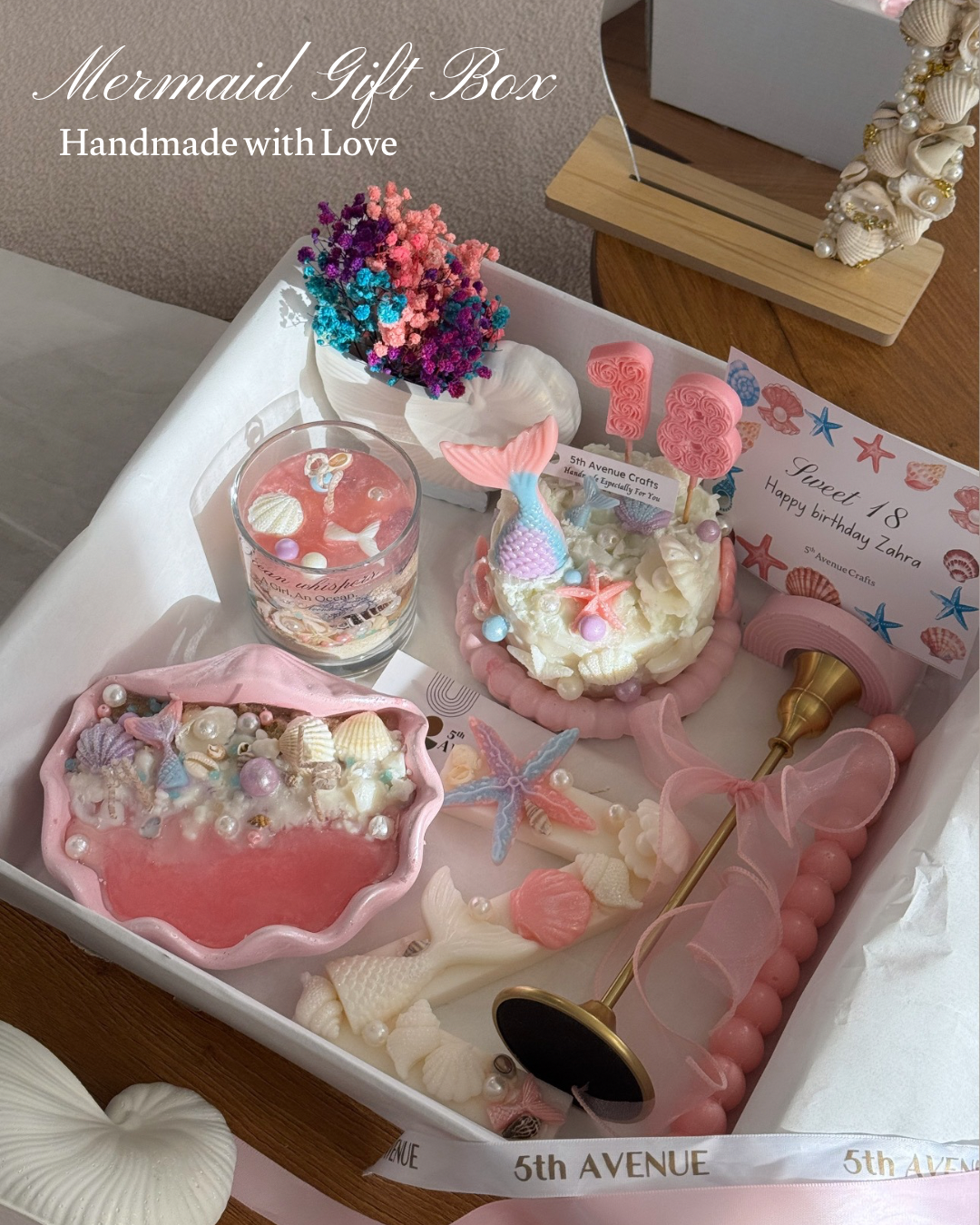 Mermaid candles gift box