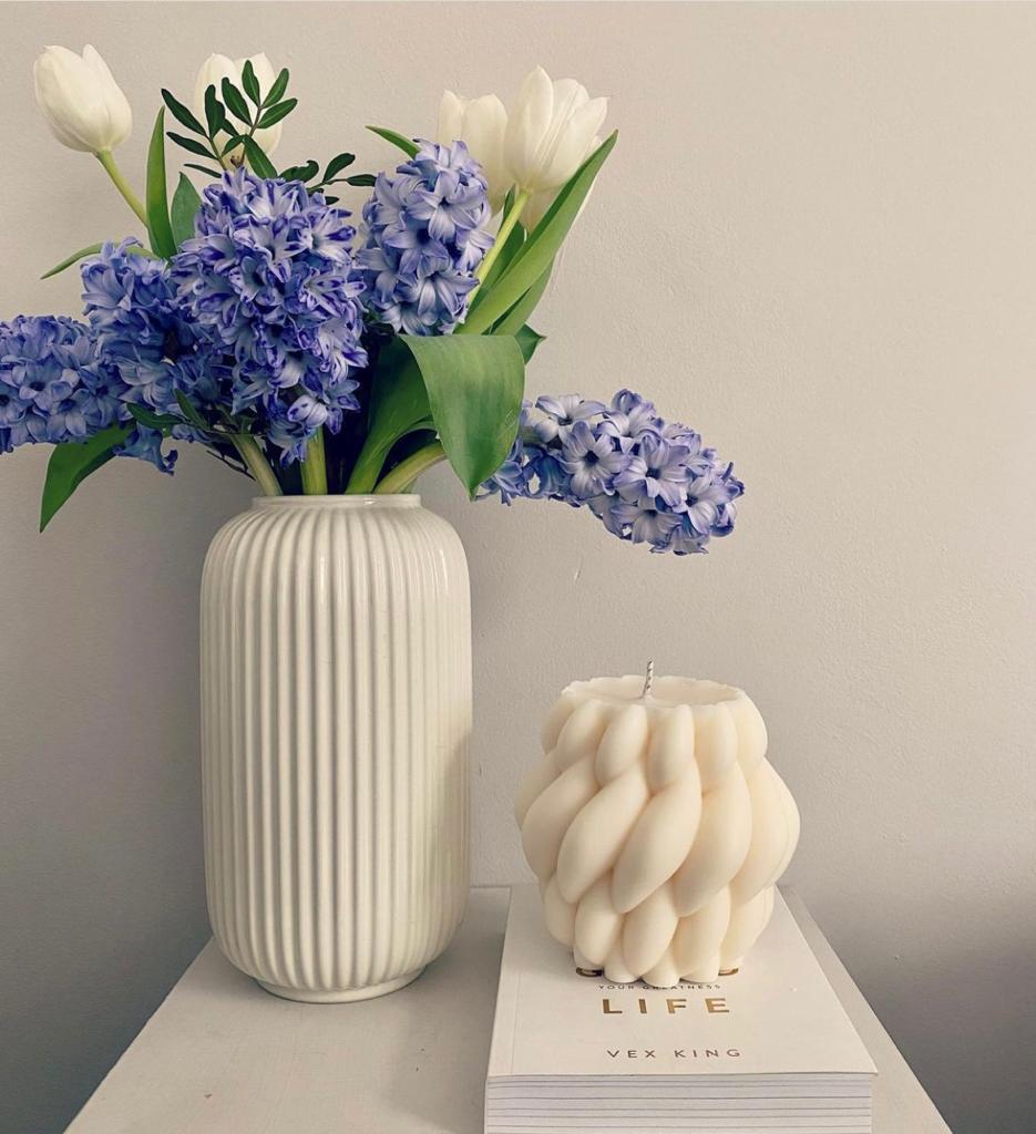 Braided candle