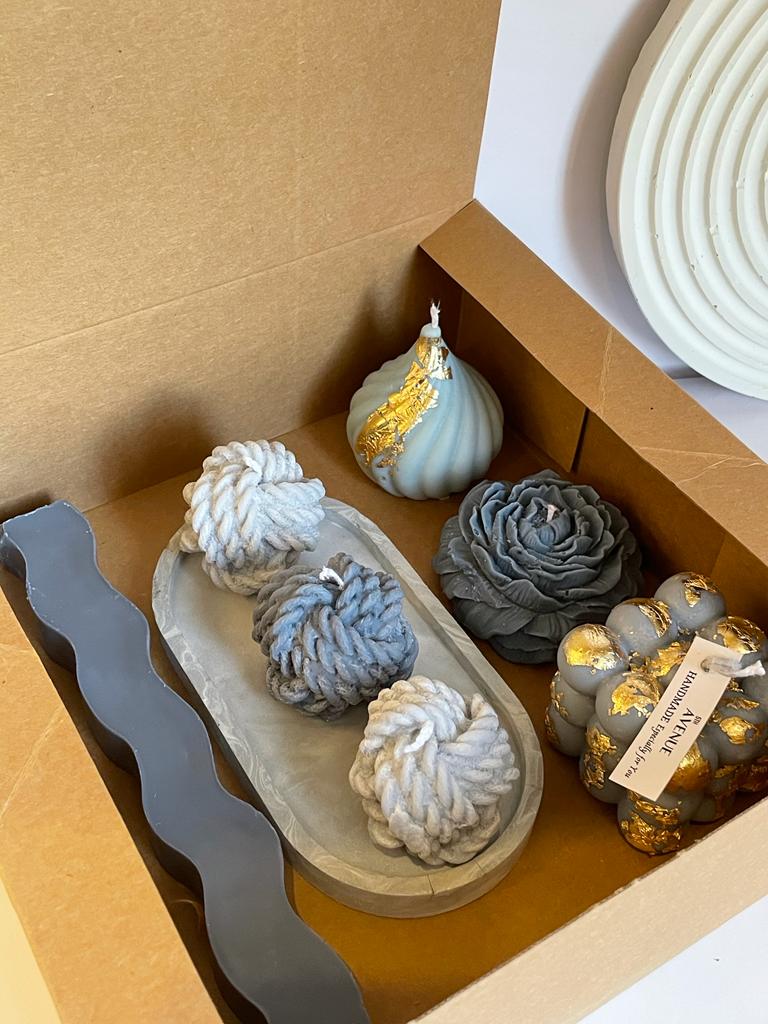 Grey  blue Box