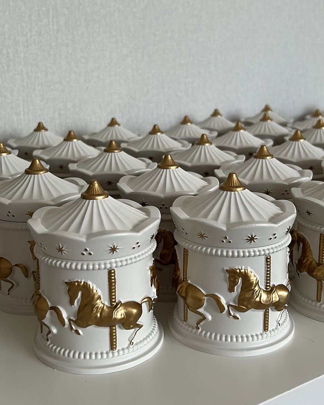 Carousel jar  candle