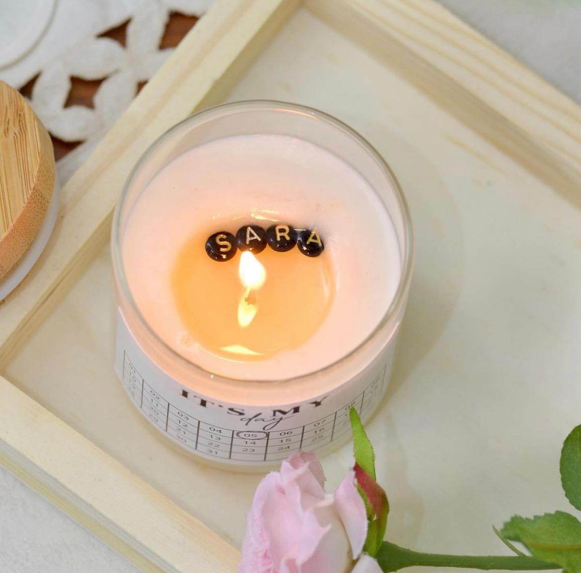 Hidden message candle 