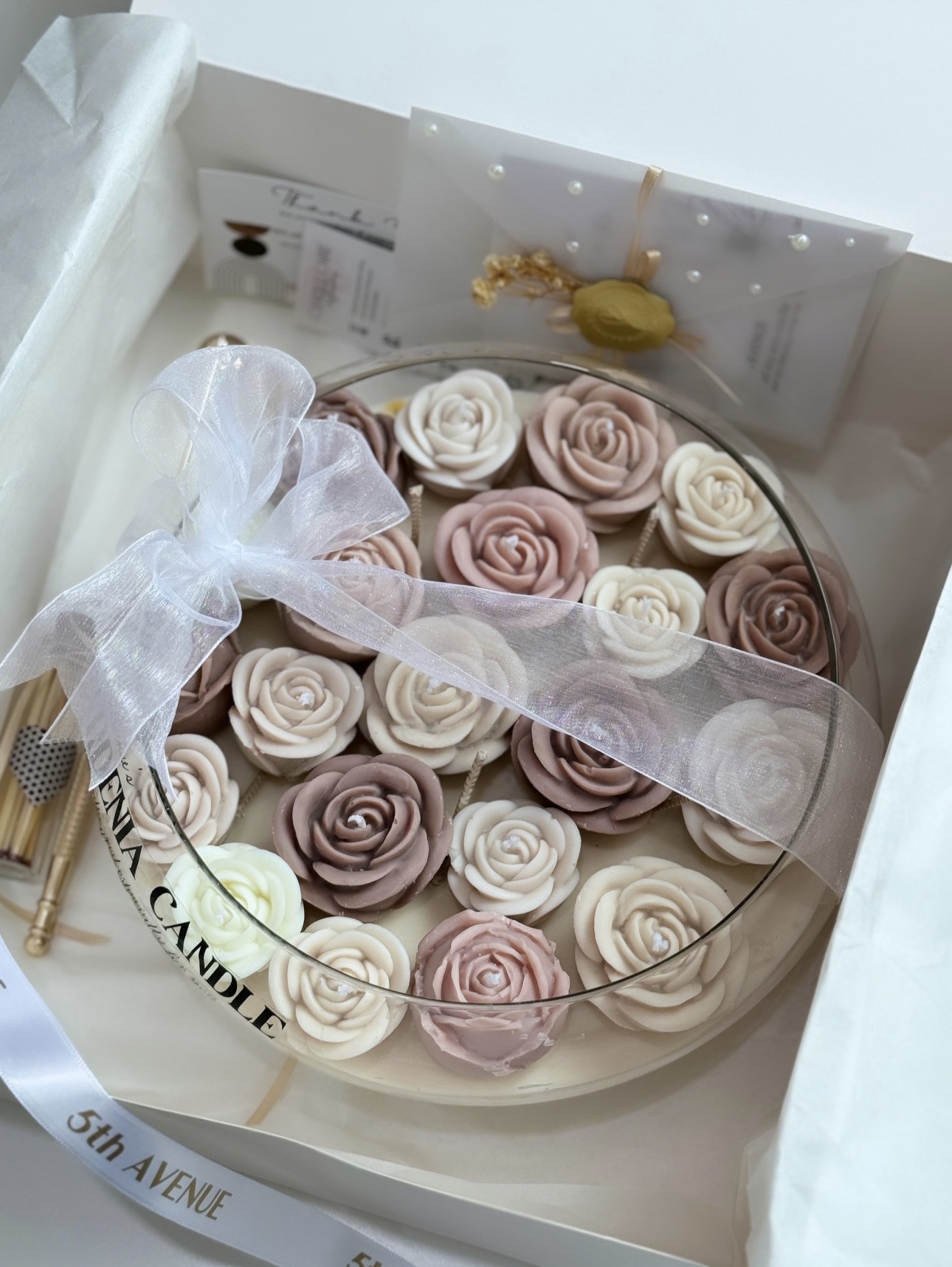Gardenia candle large eid gift box