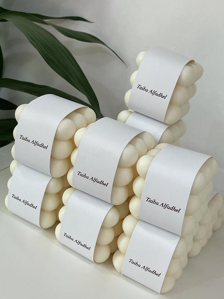 Medium Bubbles candle