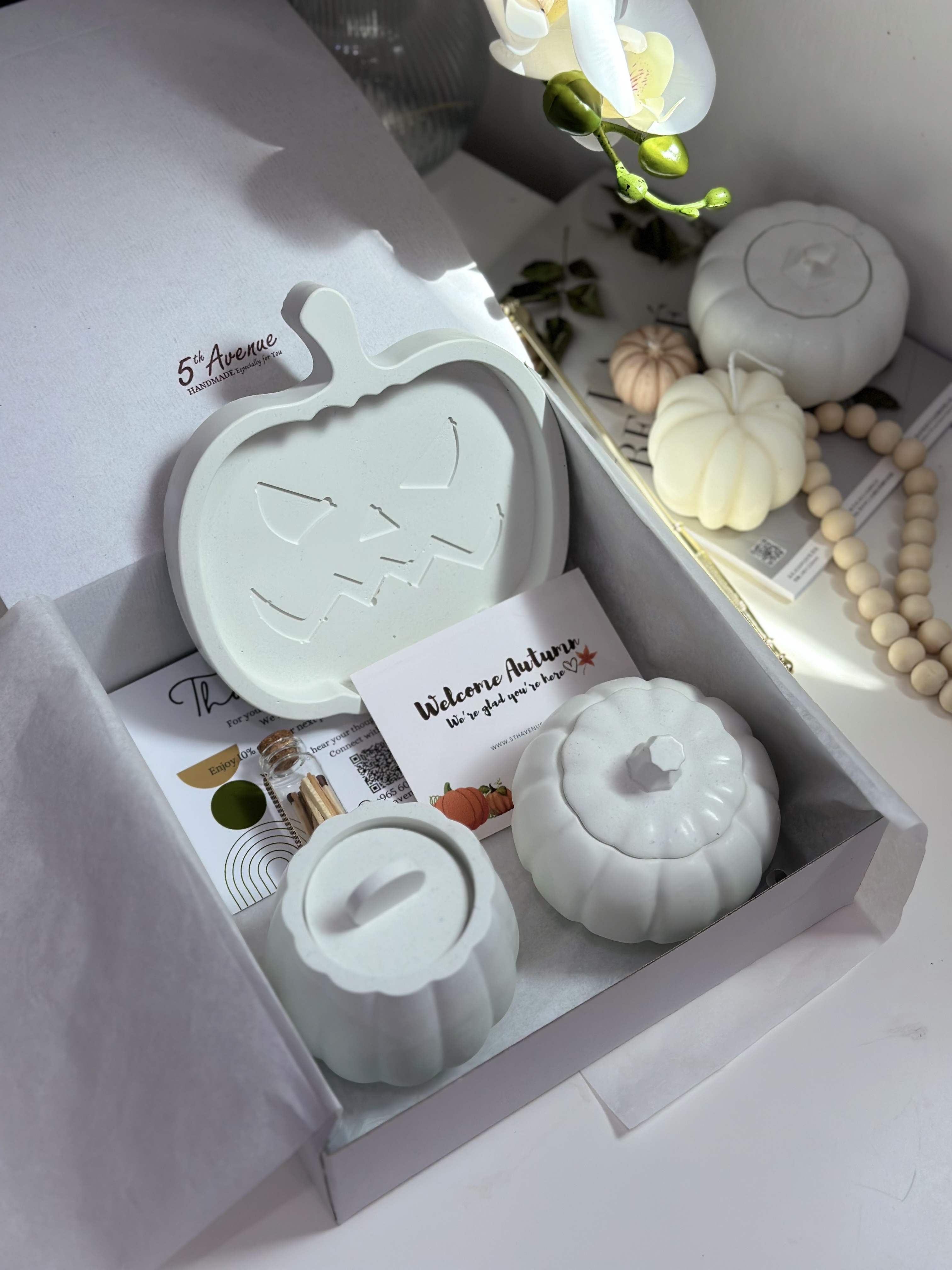 CUTE  PUMPKIN CANDLE GIFT BOX
