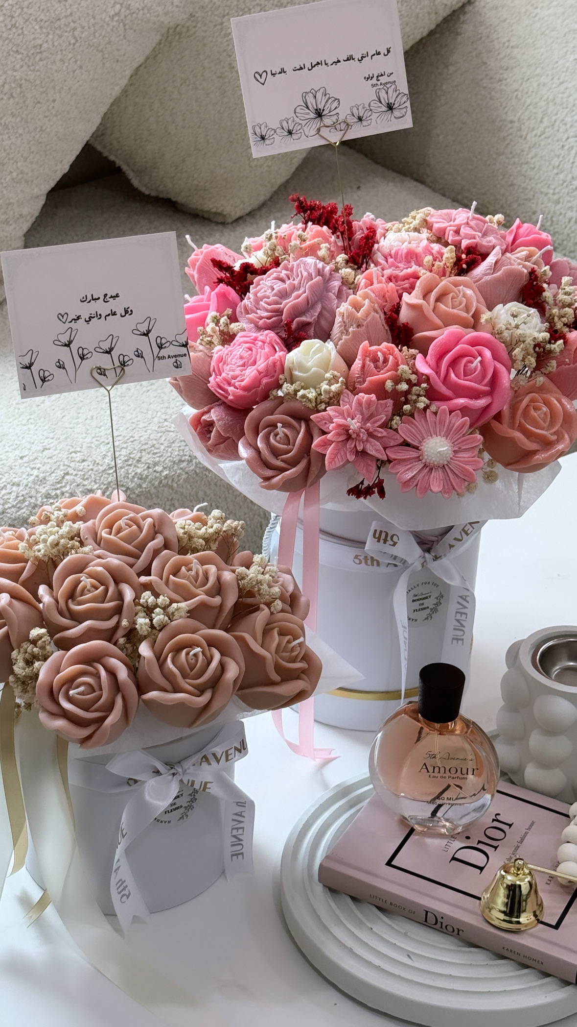 Blossom large candle bouquet 