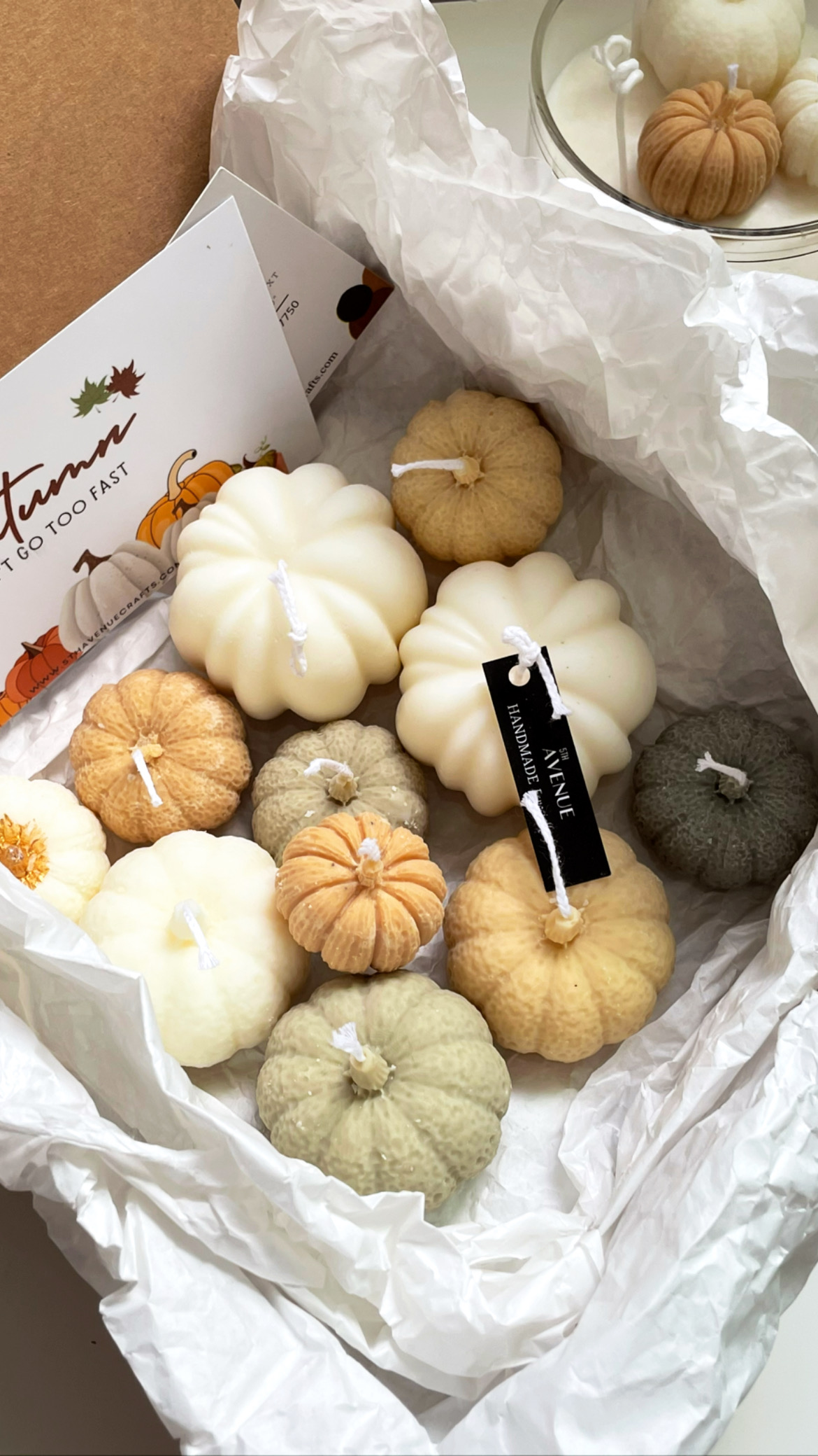 Pumpkin candles 12 PCS