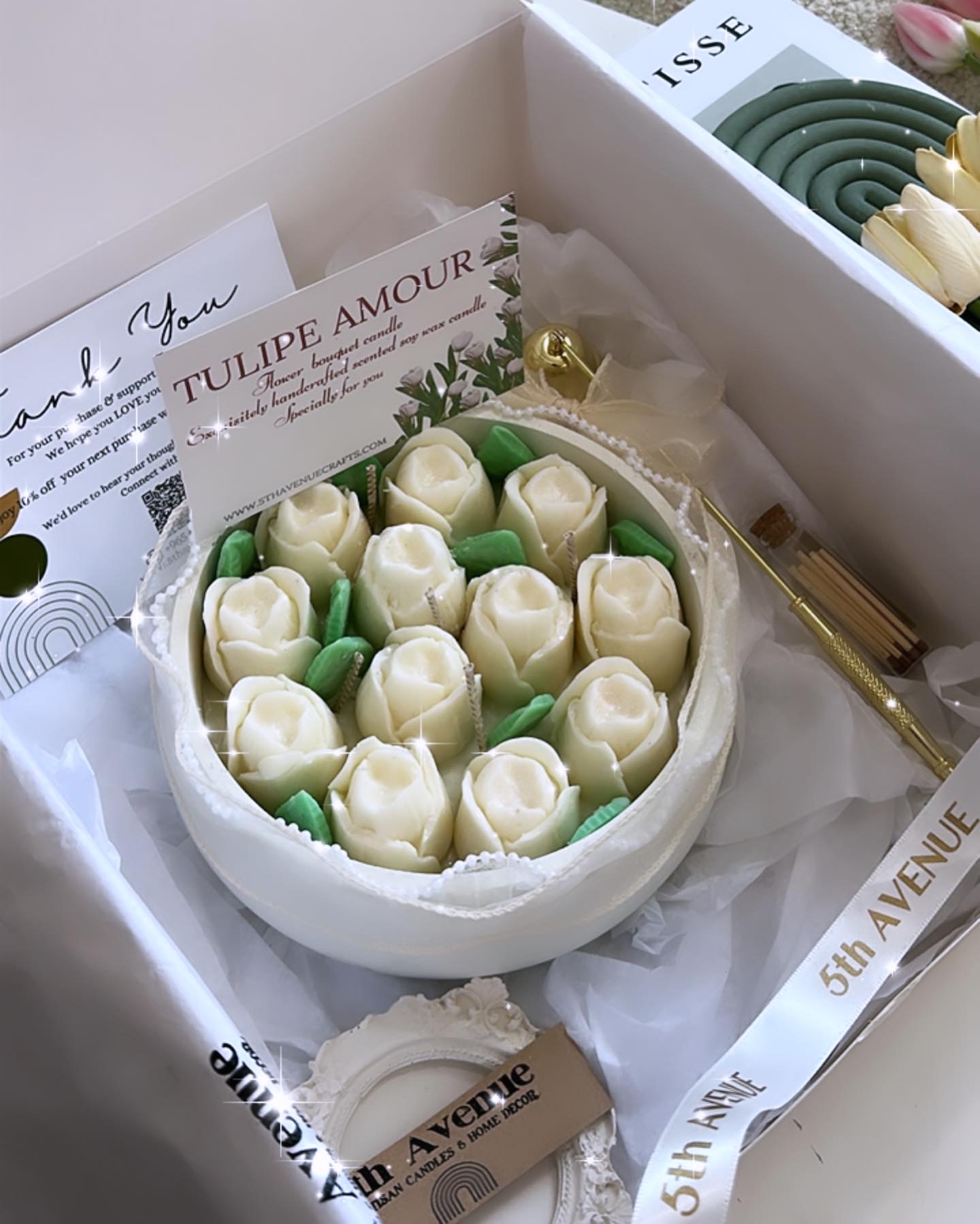 BOUQUET DE FLEURS  LUXURY CANDLE BOX